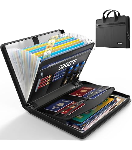 Rainbow Dragon Expanding File Folder - 13 Pocket Zipper Organizer For A4/Letter Documents - View #6