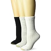 GOLDTOE Women's Ultra Soft and Cozy Crew Socks, 3-Pairs