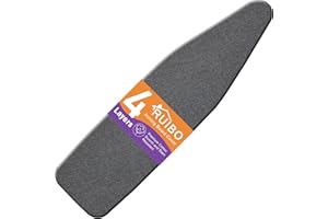 Ruibo Ironing Board Cover and Pad Extra Thick Heavy Duty Padding 4 Layers, Scorch and Stain Resistant,Elastic Edge Fit Standa