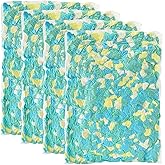 Welacer 20lbs Bean Bag Filler, Shredded Memory Foam Filling for Pillow Stuffing Cushion Arts Crafts Refill, Without Added Gel Particles, Premium Soft and Great for Stuffing (Multi Color and Shape)