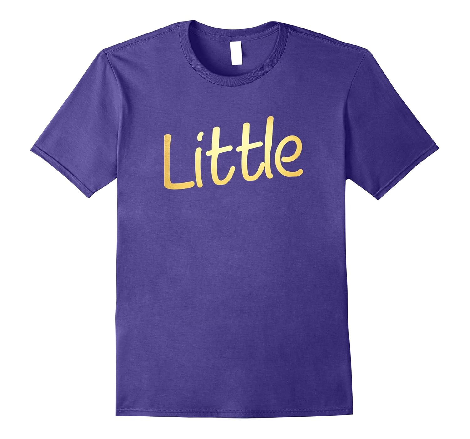 Little Matching Big Gold Brother Sister Sorority T-Shirt-Rose