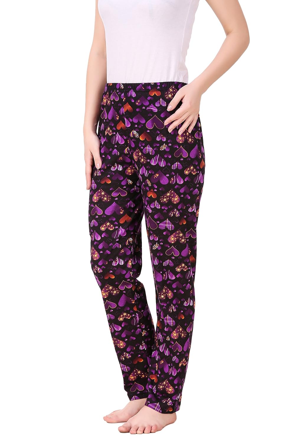 masha women's cotton printed multicolor pyjama