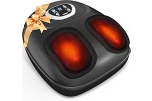 CuPiLo 2026 Upgraded Foot Massager for Circulation, Shiatsu Feet Massager with Heat, Plantar Fasciitis, Birthday Valentine’s 