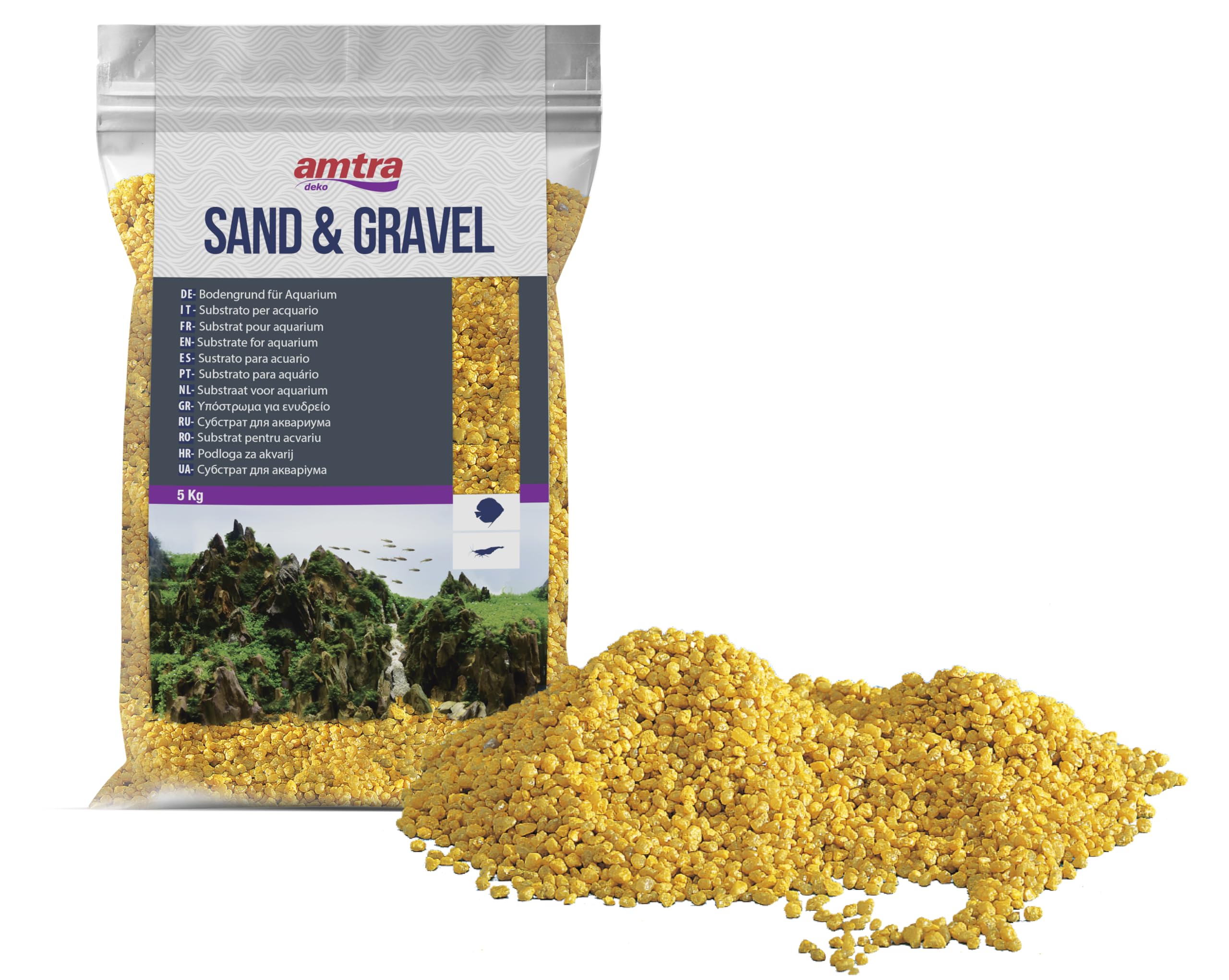 Amtra Wave A4000114 ceramic quartz, 5 kg, yellow