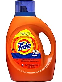 Tide HE Turbo Clean Liquid Laundry Detergent, Original Scent, Single 100 oz