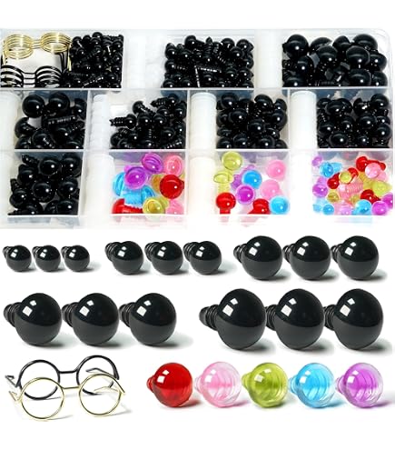 Amazon.com: TOAOB 50pcs 8mm Safety Eyes for Amigurumis with