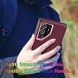 MXX Case Compatible with Galaxy S24 Ultra, 3-Layer