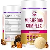 Premium Lion’s Mane Supplement Capsules – Morning Mushroom Blend with Cordyceps, Chaga, Ginseng & Vitamins – Adaptogenic Energy Supplement with Probiotics – Focus & Brain Support – 90 Vegan Capsules