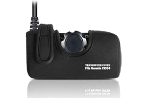 LUOKE Transducer Cover Compatible with Garmin Livescope Plus LVS34, Travel & Ice Fishing Protective Case for Live Scope Bundle - Prevents Scratches & Impact Damage