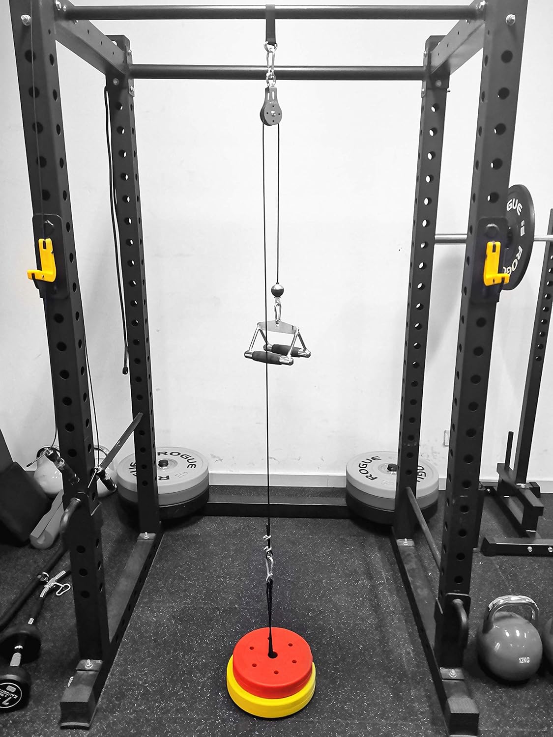 KUQIQI 2M cable Gimnasio fitness Polea longitud ajustable cuerda ...