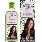 Dabur Amla Jasmine Hair Oil - Indian Hair Treatment for Healthy Hair, Moisturized Scalp, and Strengthening, Men and Women, 10.14 Fl Oz
