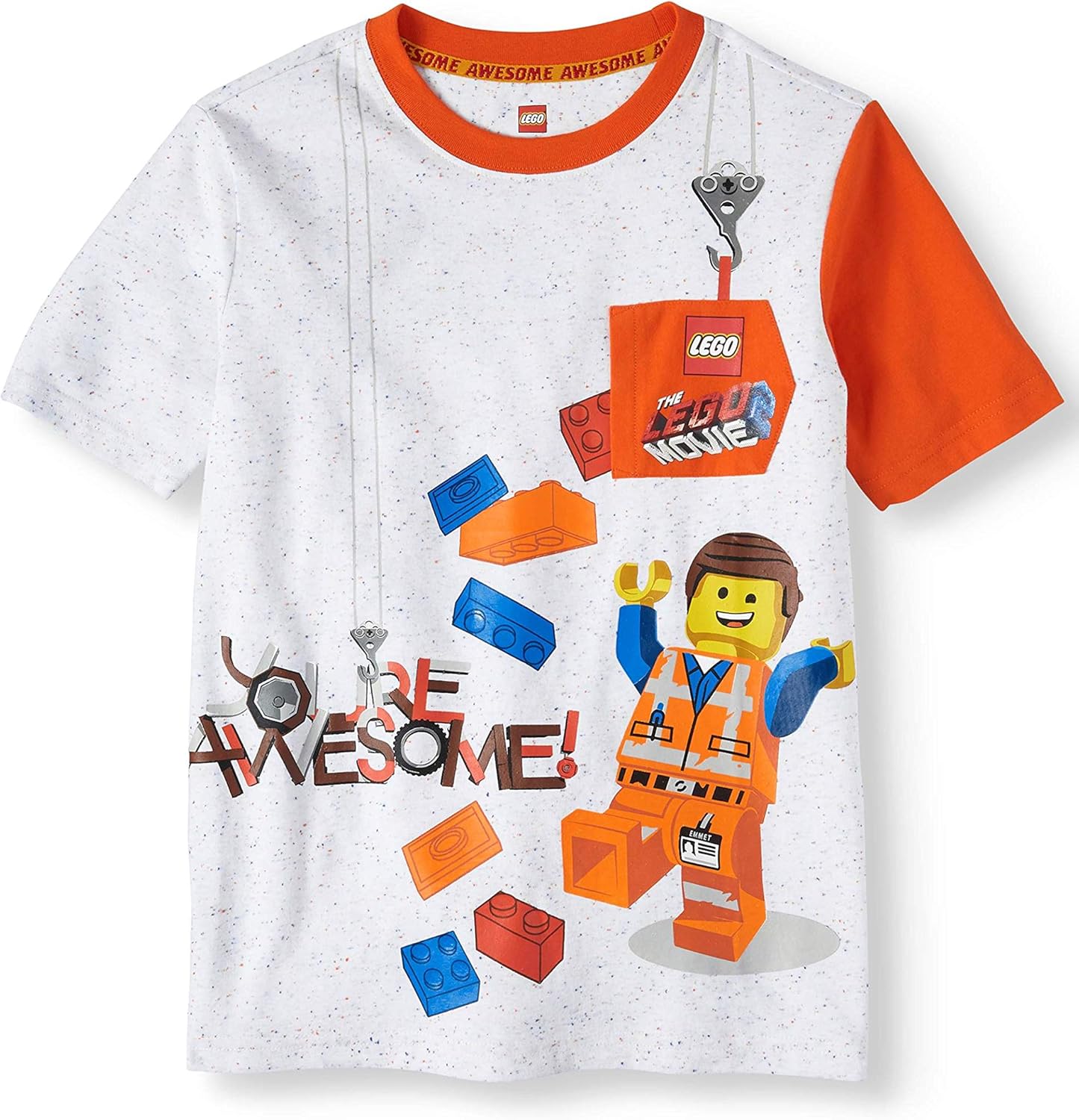The Lego Movie Boys Pocket T Shirt Clothing