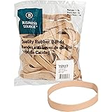 Business Source Size 107 Rubber Bands - 1 lb. Bag (15727), 40 Count , Crepe