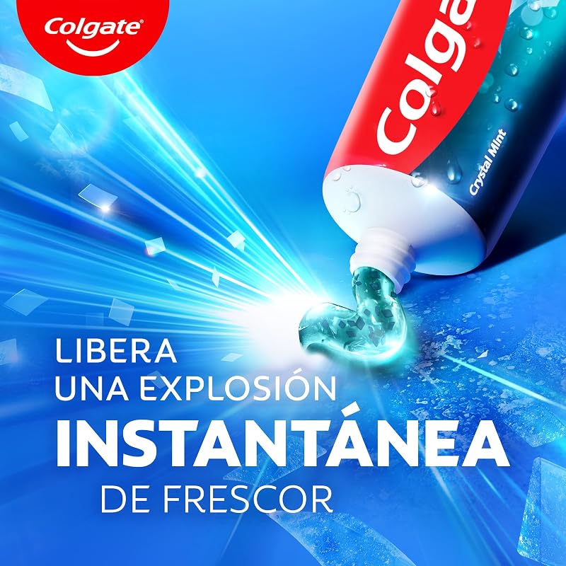 Max White Cristales Blancos, Pasta de Dientes Blanqueadora, 12x75ml