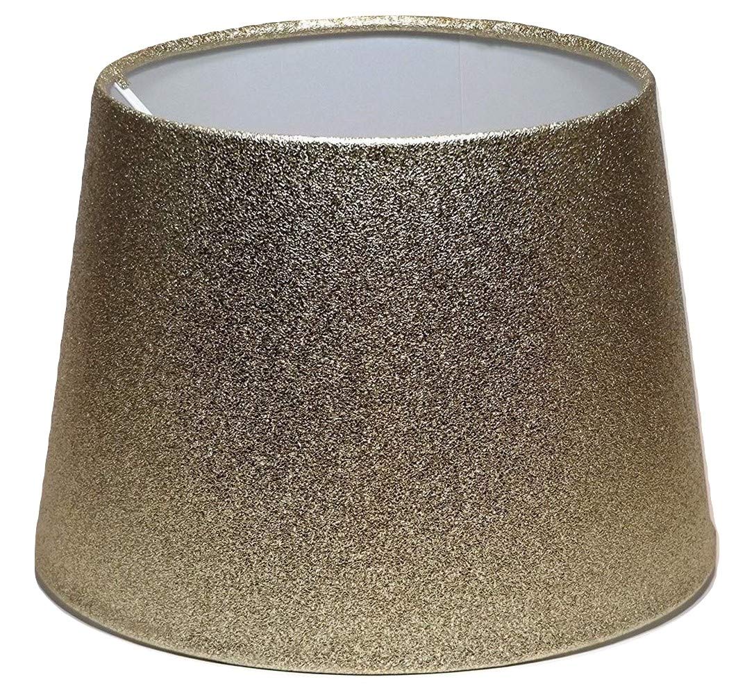 SILVER Glitter Sparkle Lampshade Ceiling Shade Dual Purpose Table Lamp