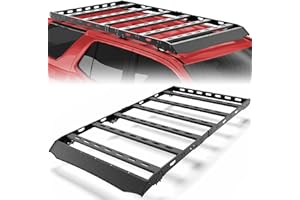 LONGSUN 4Runner Roof Rack Full Size Fit for 2010-2024 Toyota 4Runner 5 Gen Heavy Duty Basket Cargo Carriers Overland Rooftop Luggage Storage Holder Carbon Steel Cross Bars 800 LBS Platform Style