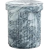 Tov Furniture Serafina Marble Pattern Concrete Indoor/Outdoor Side Table