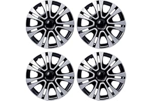 Jacgood 15" Hubcap Sets Set of 4, R15 Hubcap Wheel Cover Replacement, 15 inch Snap On Wheel Cover Kits, Universal Wheel Rim Cover Fits Toyota VW Chevy Chevrolet Honda Mazda Dodge Ford.