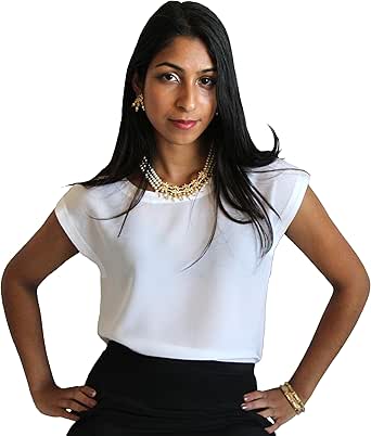 silk shell under blouse