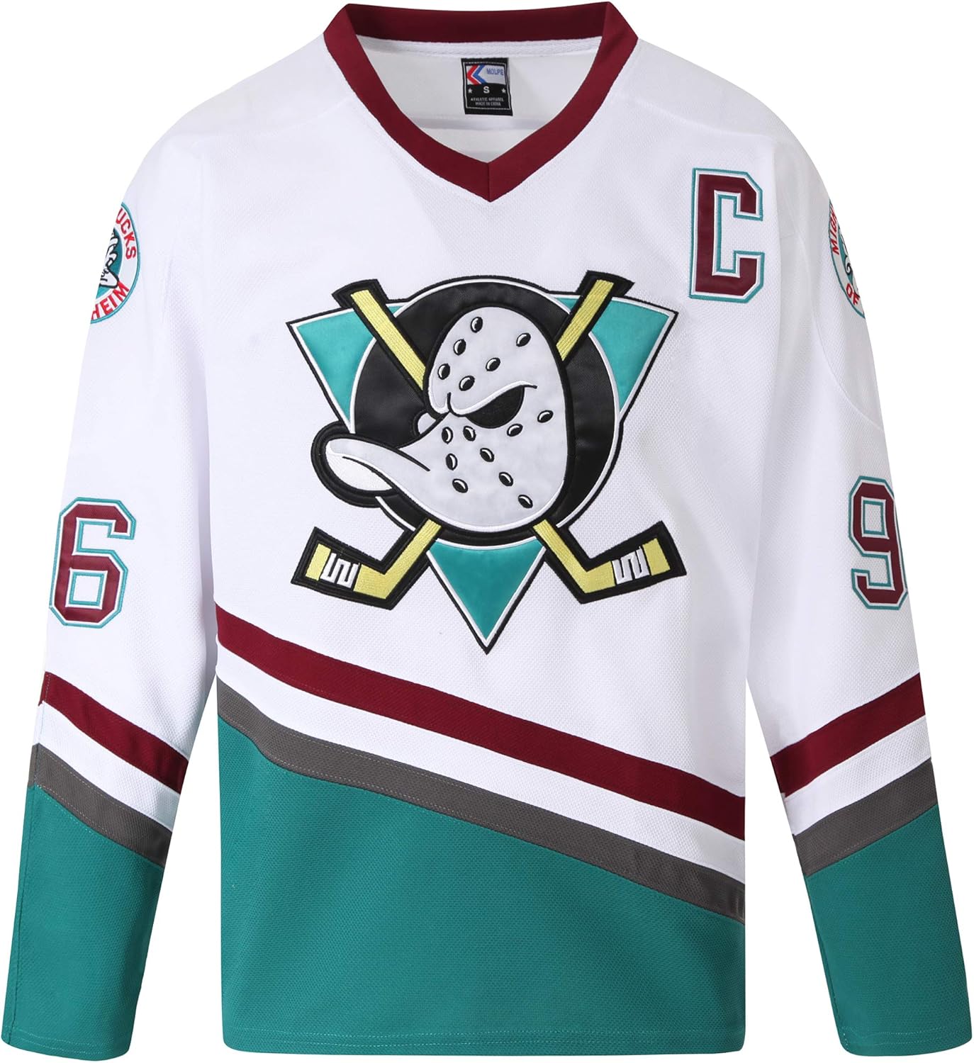 MOLPE Youth Ducks Jersey, Youth Hockey Jerseys, Conway Banks Bombay Goldberg Ducks Hockey Jersey for Boys and Kids: Clothing