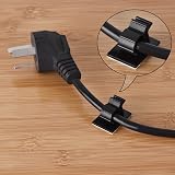 Hicarer 30pk Black Adjustable Self-Adhesive Cable Clips Cord Management for Car view 7