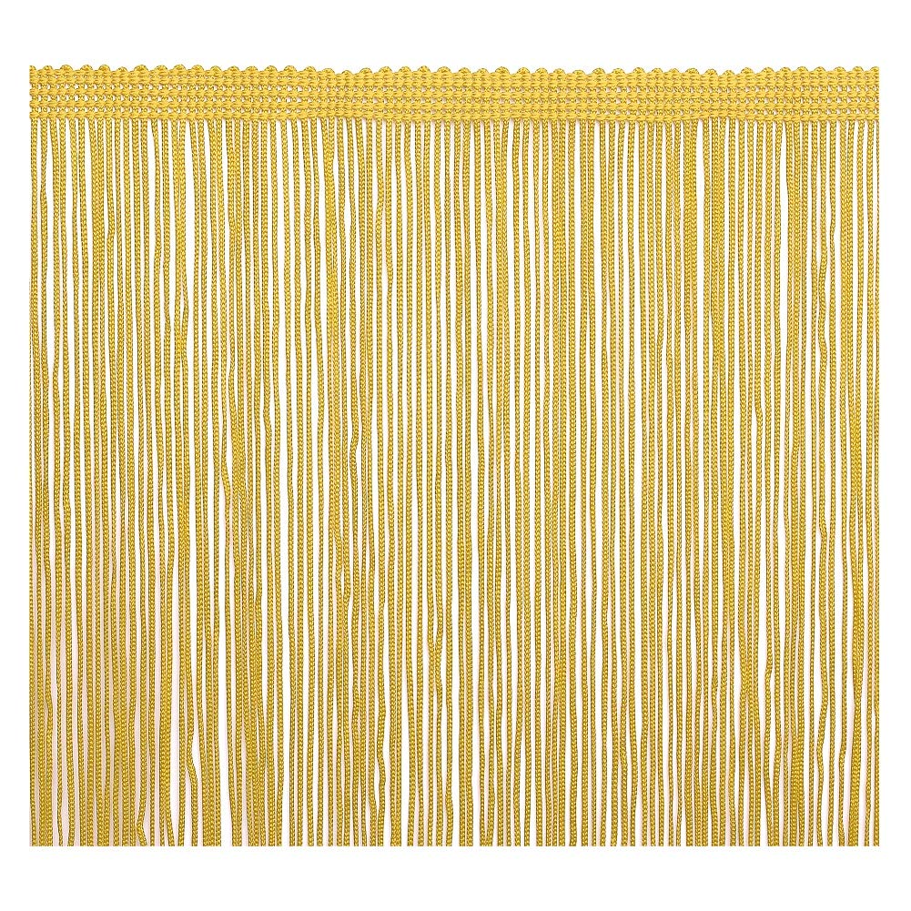 2 Yards Fringe TrimTassel 8 inch Wide for Clothes Accessories and Latin Wedding Dress and DIY Lamp Shade Decoration (Gold)