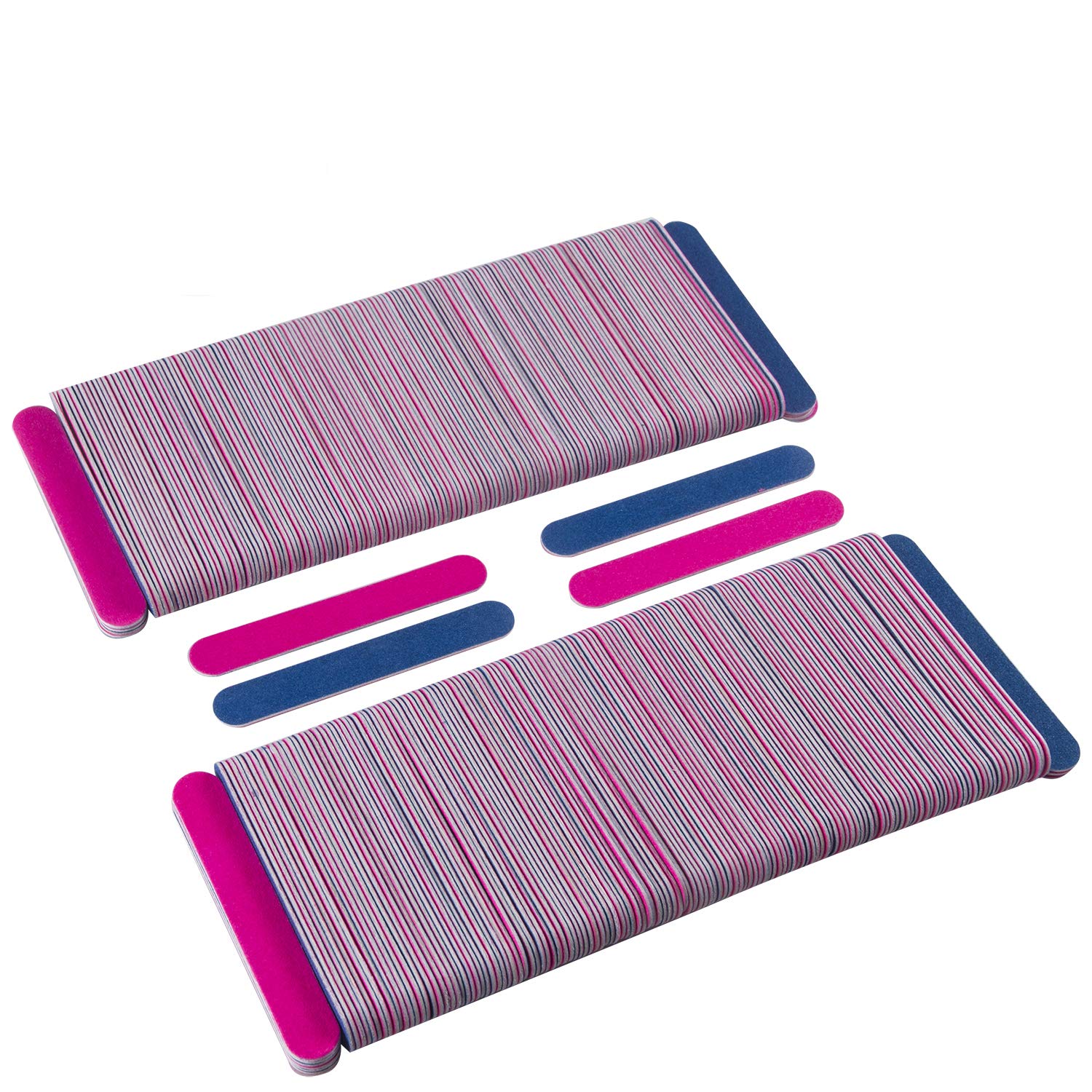 300 Pack Disposable Nail Files Double Sided Emery Boards Manicure Pedicure Tools - Home or Professional Boards Manicure Tools by waloden : Beauty