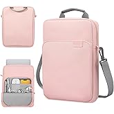 TiMOVO 9-11 Inch Tablet Sleeve Bag with Shoulder Strap for iPad 11-inch A16 2025, iPad 10th Gen. 10.9"/10.2", Galaxy Tab A9+/A11Plus 11", Pink
