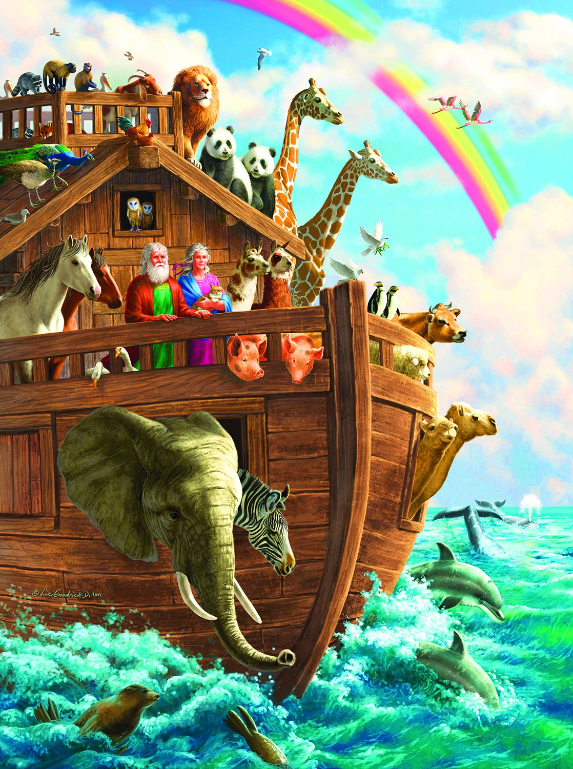 SUNSOUT INC - The End of The Storm - 1000 pc Jigsaw Puzzle by Artist: Liz Goodrick Dillon - Finished Size 20" x 27" - MPN# 59778