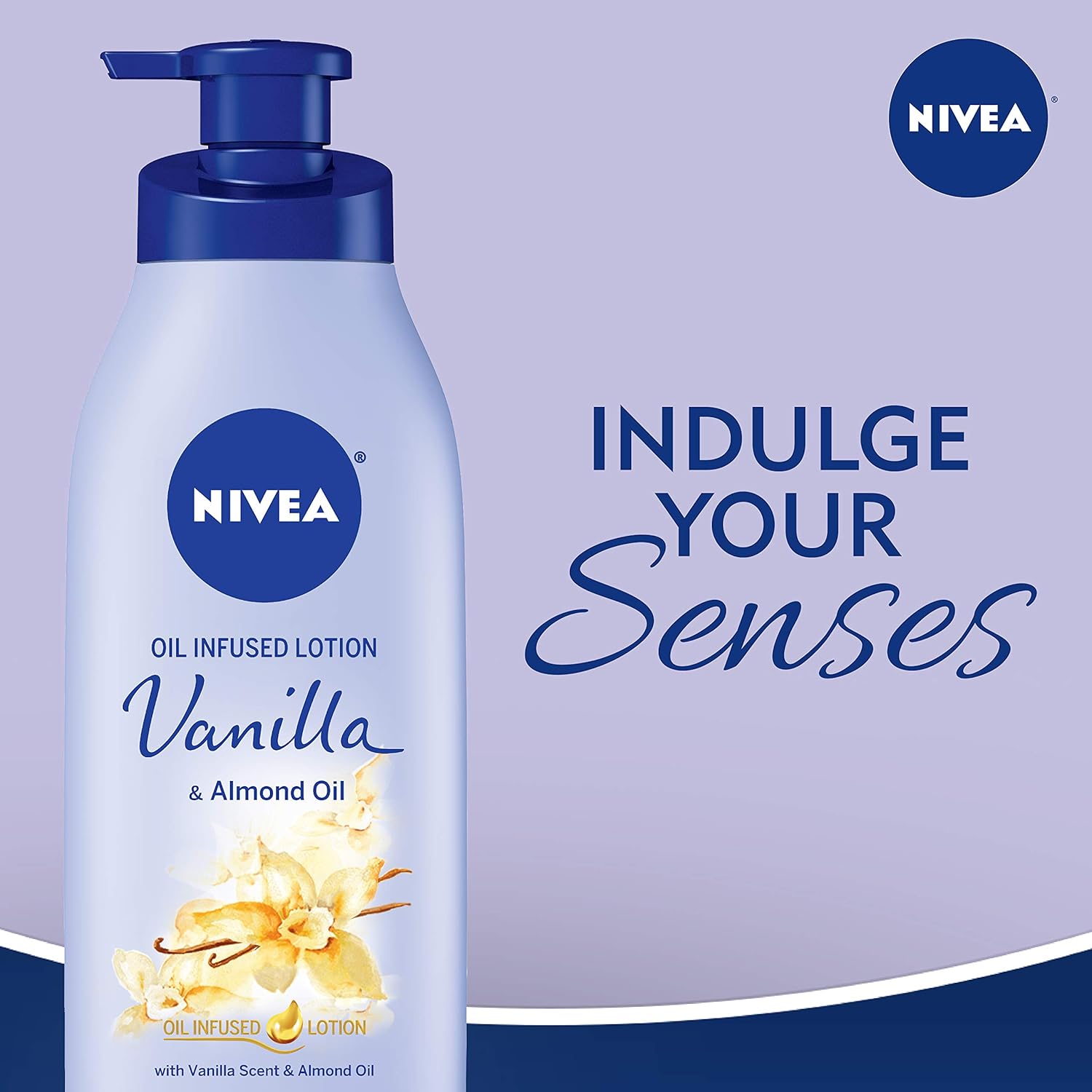 NIVEA Vanilla and Almond Oil Infused Body Lotion, 16.9 Fl. Oz (Pack of 3) : Beauty