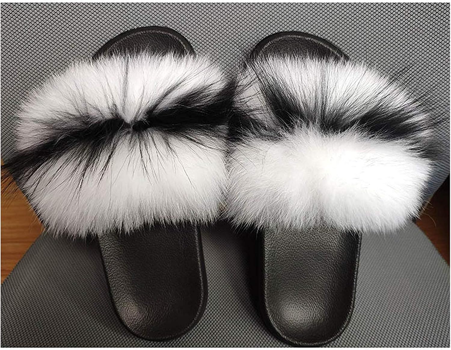 fur slippers for ladies