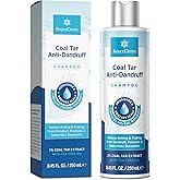 RoyceDerm Coal Tar Dandruff Shampoo: Extra Strength 2% Coal Tar Extract Medicated Gel for Rapid Scalp Hair Relief targets dandruff, psoriasis, and seborrheic dermatitis - Hydrating &amp; Natural Fragrance