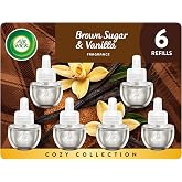 Air Wick Plug-In Scented Oil Refills, Brown Sugar and Vanilla, 6 Count | Air Wick plug-in air freshener refill,infused with essential oils, for a welcoming space year-round, usable in multiple rooms