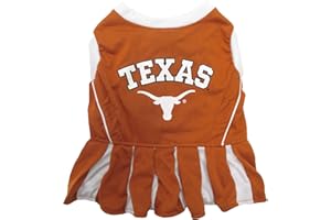 Pets First NCAA Texas Longhorns Dog Cheerleader Outfit, X-Small (TX-4007-XS)