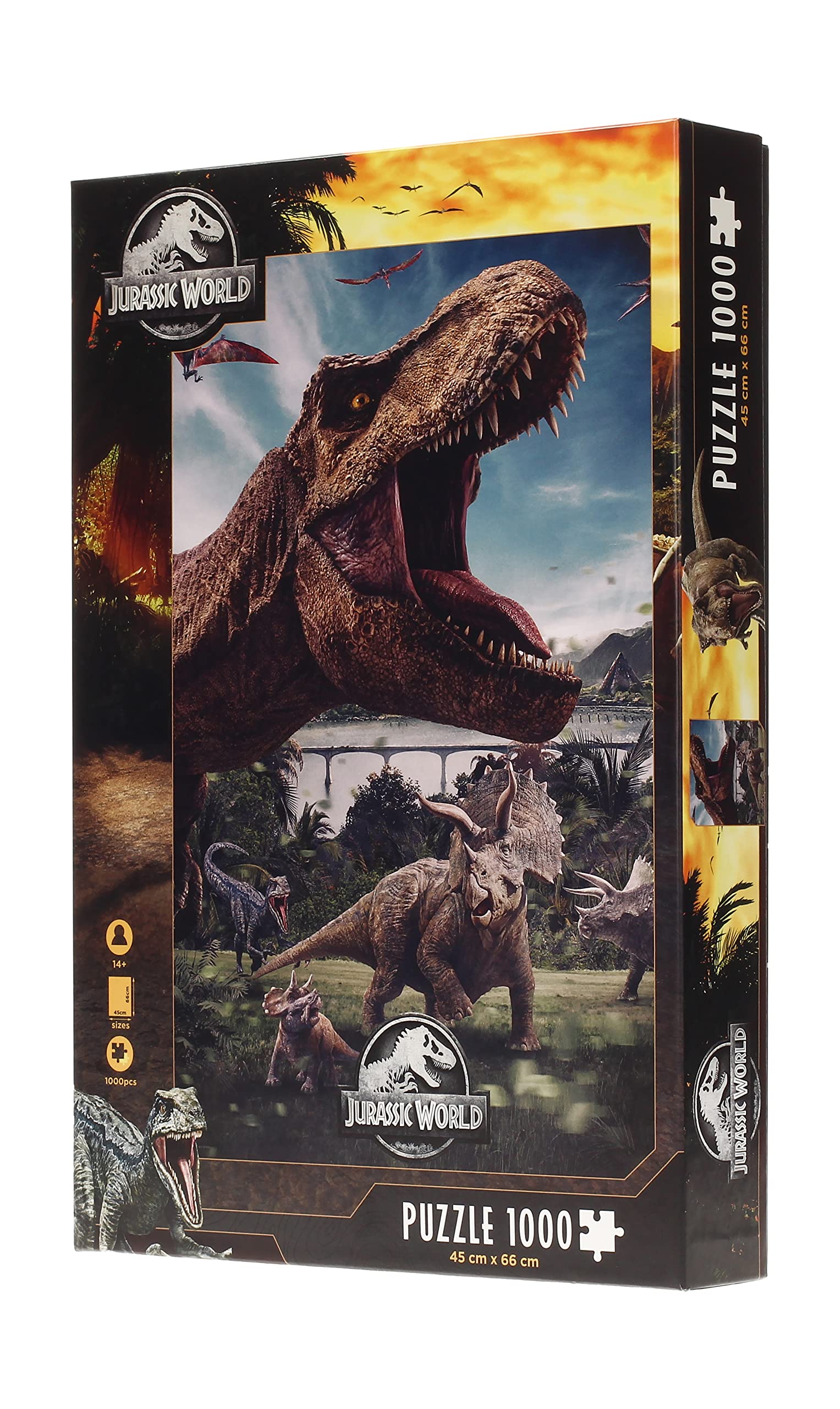 REDSTRING RS531138 Jigsaw Puzzle 1000 Pieces Jurassic World Compo Rex, Colourful, Talla única