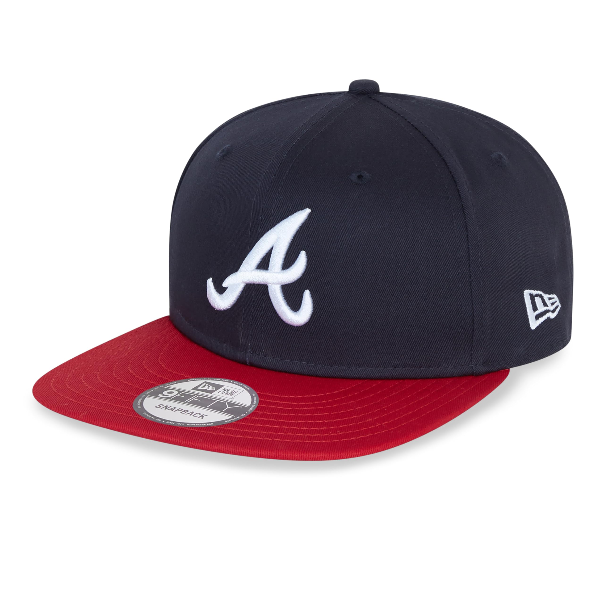 New Era Atlanta Braves MLB Essentials Navy Red 9Fifty Snapback Cap - S-M (6 3/8-7 1/4)