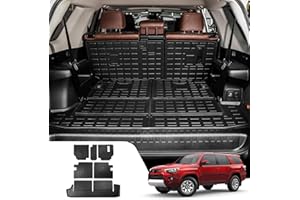 Dattumar Cargo Mat Compatible with 2010-2024 Toyota 4 Runner 7 Seat Cargo Liner Trunk Mat TPE Back Seat Cover Protector 2023 4Runner Accessories (Fit 7 seat,Trunk Mat+2nd & 3rd Row Backrest Mats)