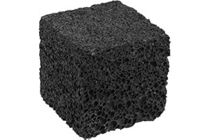 TOBBOMEY Black Square Volcanic Rock Aromatherapy Diffuser Stone 5x5x5cm Natural Lava Cube for Essential Oils