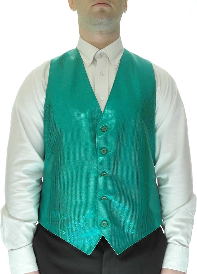 SixStarUniforms Emerald Green Sparkling Vest at Amazon Men’s Clothing