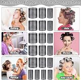 Thrilez 37 PCS Hair Roller Set 4 Sizes 63mm 48mm 36mm 25mm with Clips view 4