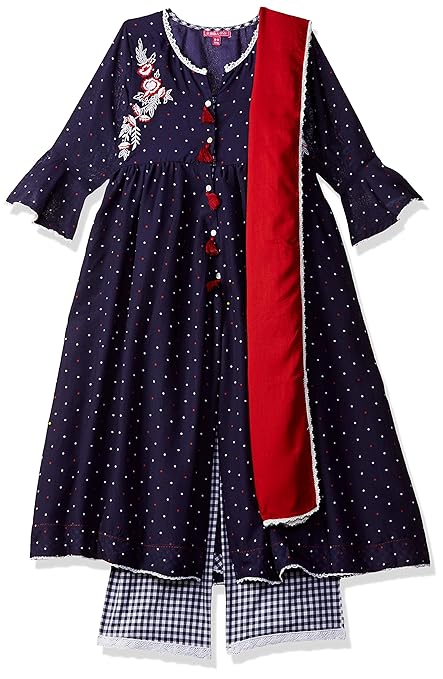 Girls' Regular Fit Salwar Suit Set