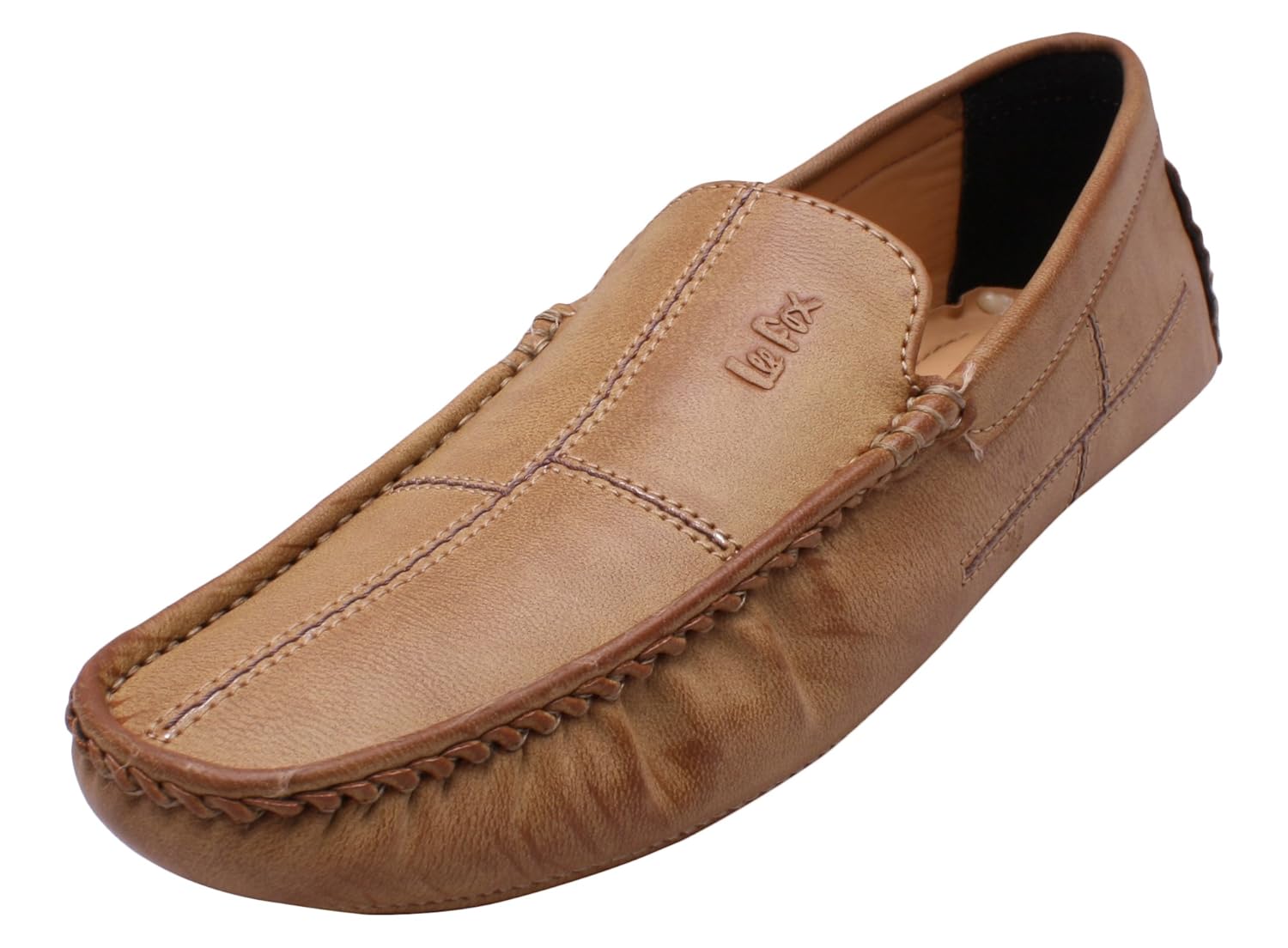 lee fox tan loafers