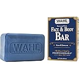 Wahl Exfoliating & Moisturizing Face & Body Soap Bar with a Rich, Soft Lather for Shaving, Showering & Facial Cleansing for M