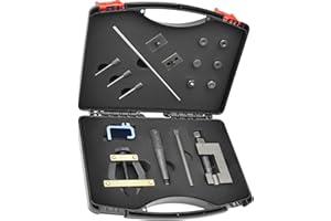GVCVHVCV Motorcycle Chain Breaker Rivet Tool kit, Chain Link Cutter Removal Set with Roller Chain Connecting Puller Holder and chain alignment tool For Motorcycle Bike Atv