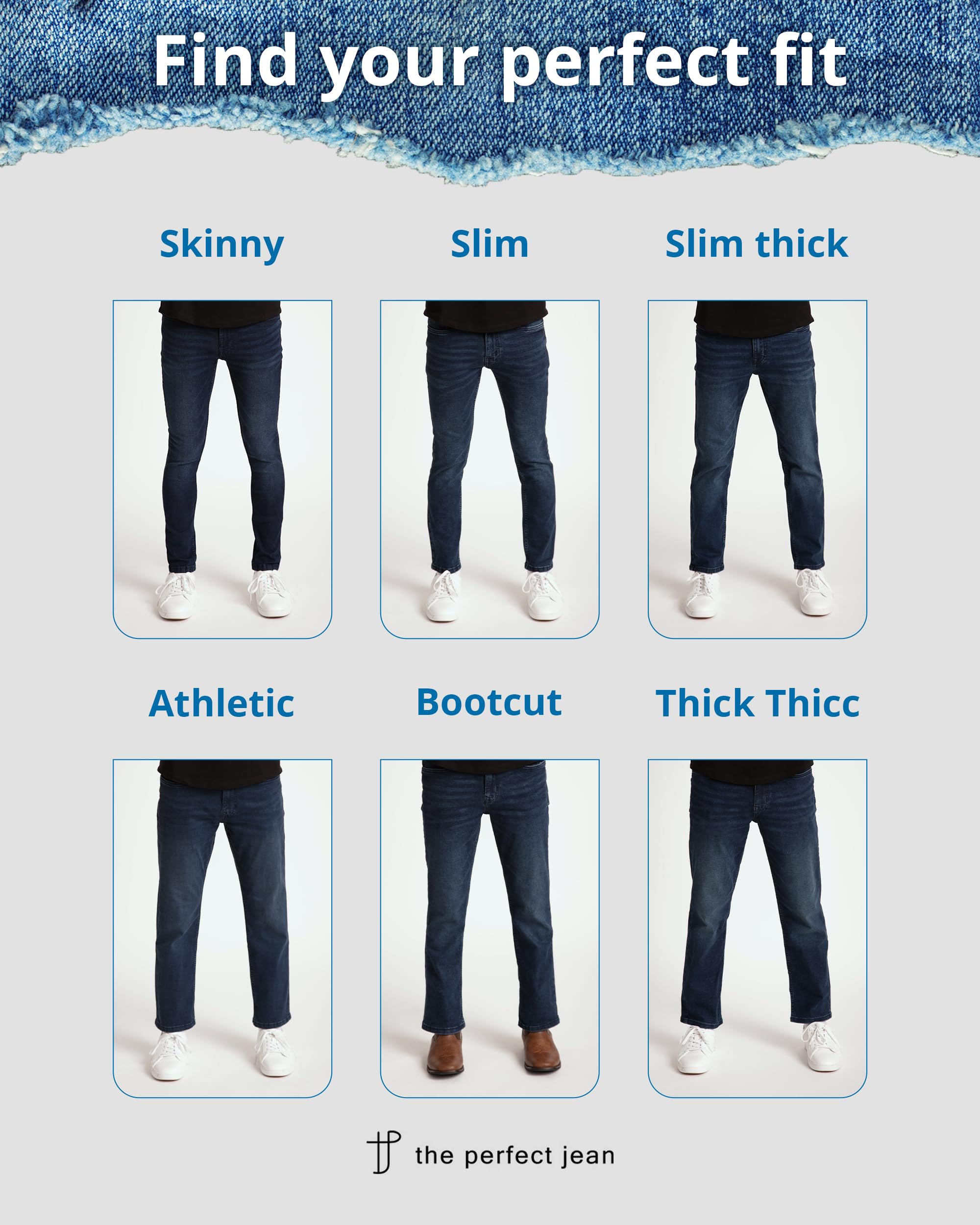 The Perfect Jean Slim Thick Slim Fit Jeans for Men, OG Stretch Denim (Admiral - Med Blue, 36W x 32L)