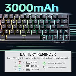 DIERYA T63 60% Wireless Mechanical Gaming Keyboard