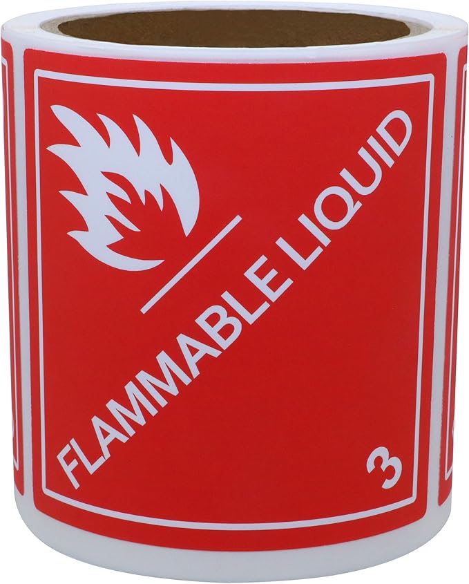 Aleplay Laminated UN1993 Flammable Liquids Paint Flammable Liquid Hazard Class 3 PrePrinted