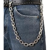 SABOZEㅤ Wallet Chain & Pants Chain, Heavy-Duty Clothing Accessory | Heavy-Duty Alloy Links, Secure Lobster Clasp, Belt Chain or Bag Accessory, Fits Jeans, Wallets