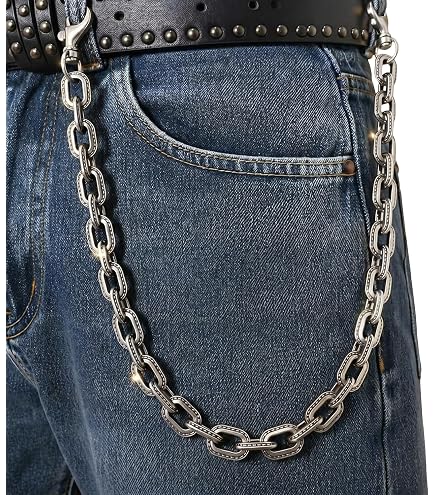 Heavy Duty Wallet Chain for Men & Women – Punk Biker Keychain for