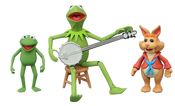 Muppets The sep158427 Kermit/Robin und Bean Bunny Action Figur (Multipack)